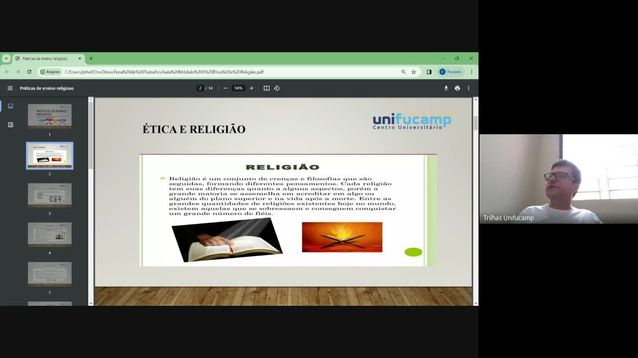 Ensino Religioso aula assíncrona 7 Héber J P B
